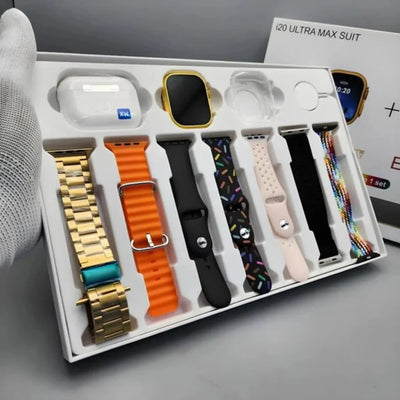 I20 Ultra Max Suite with 10 Straps and High-Quality AirPods Pro By Fashion Galli